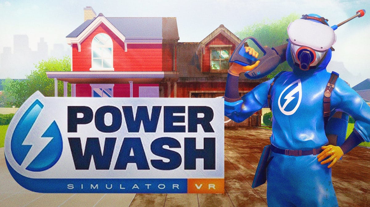Power Wash Simulator VR on QUEST!! kinda… 