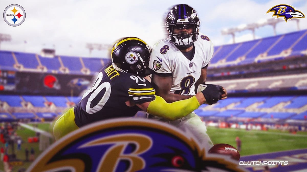 Lamar Jackson, TJ Watt, Baltimore Ravens, Pittsburgh Steelers