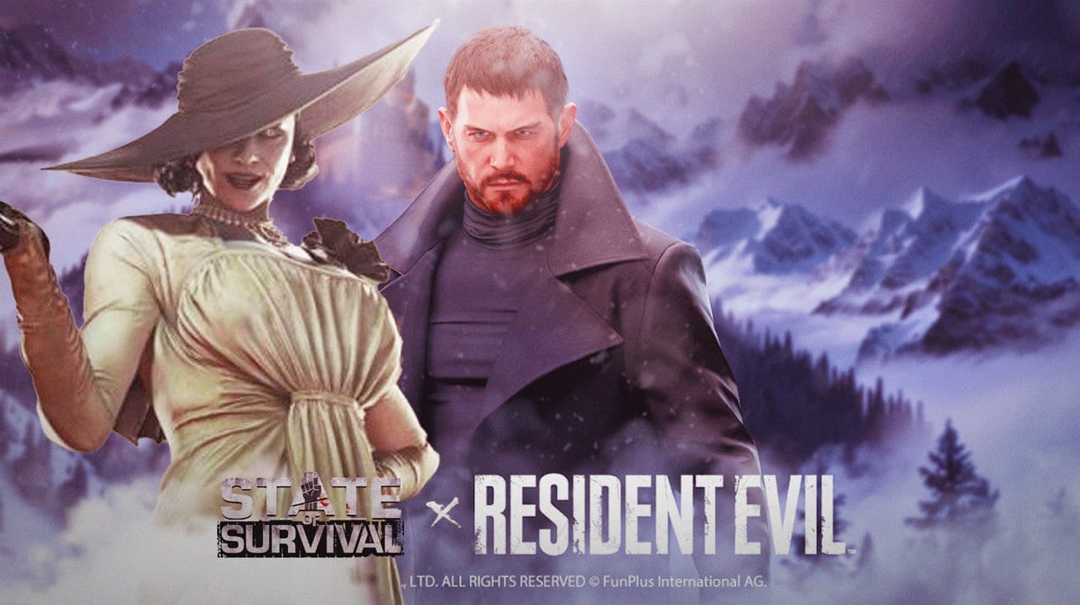 Resident Evil State of Survival Crossover with images of Lady Dimitrescu and Chris Redfield