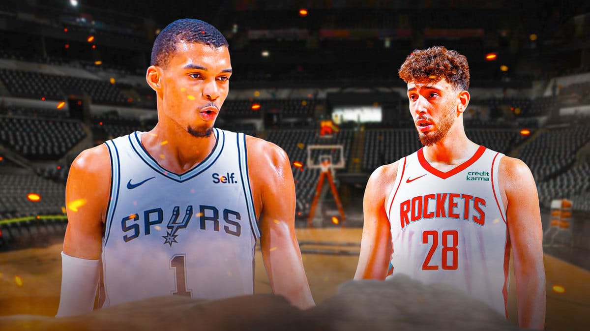 Victor Wembanyama, San Antonio Spurs preseason block vs. Rockets