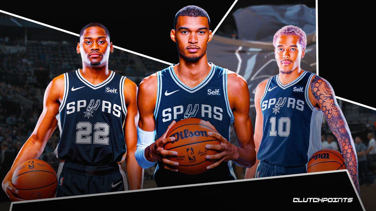 Jeremy Sochan, Malaki Branham, Victor Wembanyama, San Antonio Spurs