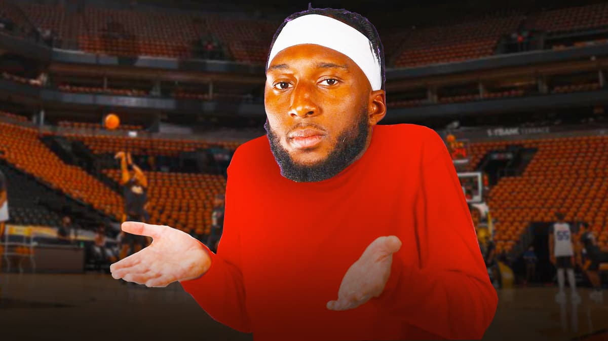 Josh Okogie as an old man shrugging