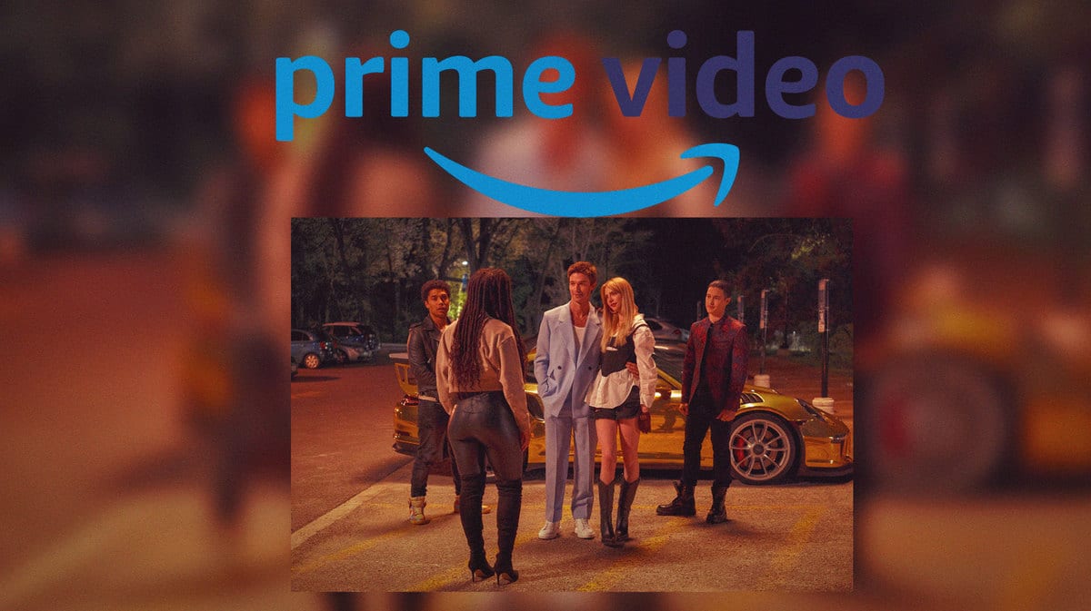 Scene from Gen V with Amazon Prime logo.