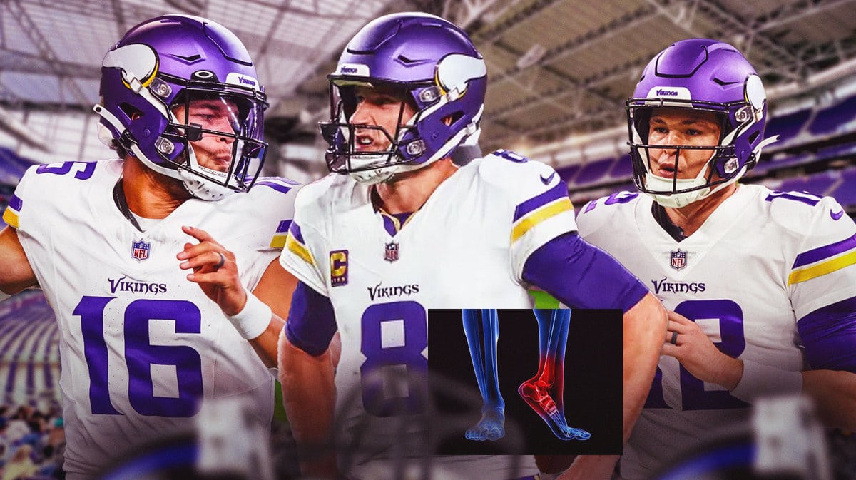 Kirk Cousins suffered an apparent Achilles injury and either Jaren Hall or Nick Mullens will have to play for the Vikings