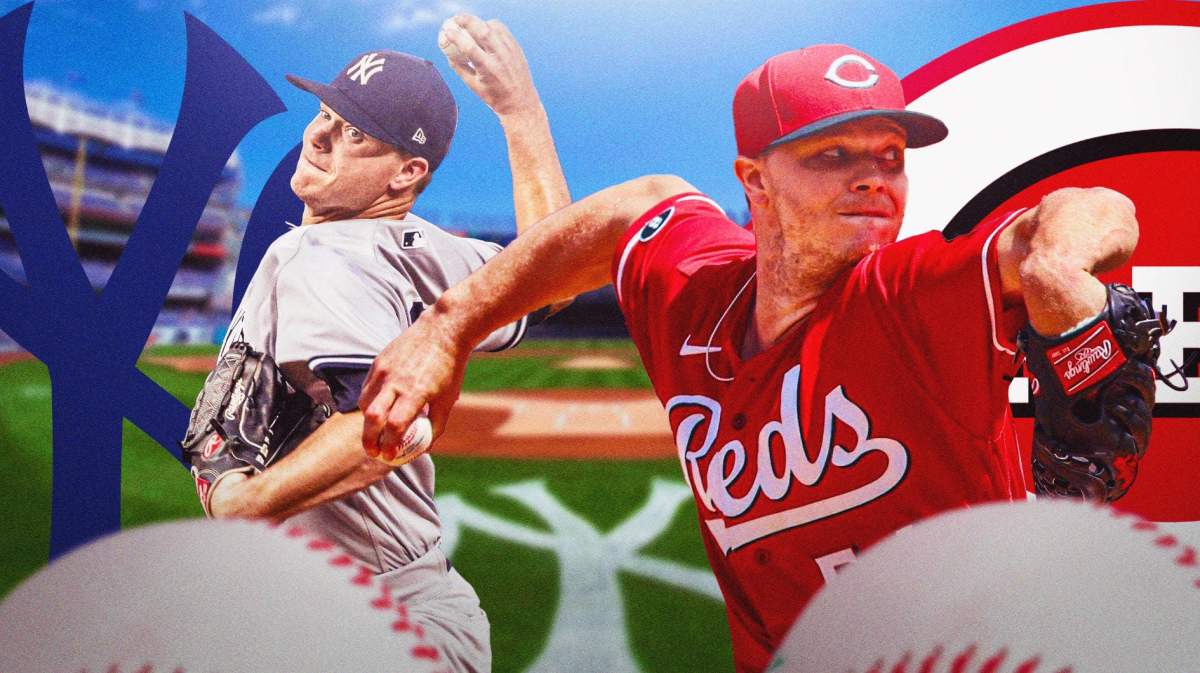 Sonny Gray in action in Reds jersey, and Yankees jersey. Two separate photos. I then need a second thumb of Gray in Reds jersey and a third thumb with him in Yankees jersey. 3 thumbs in total.