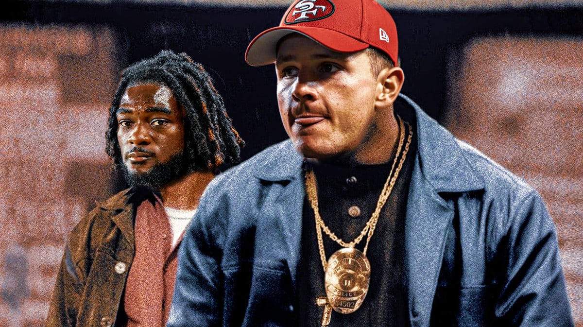 49ers' Brandon Aiyuk (right) and Brock Purdy (left) as these guys