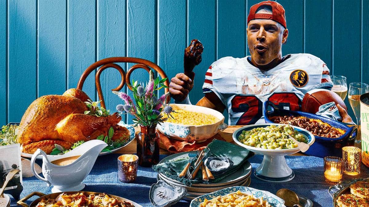 49ers star Christian McCaffrey absolutely loved the Thanksgiving postgame meal