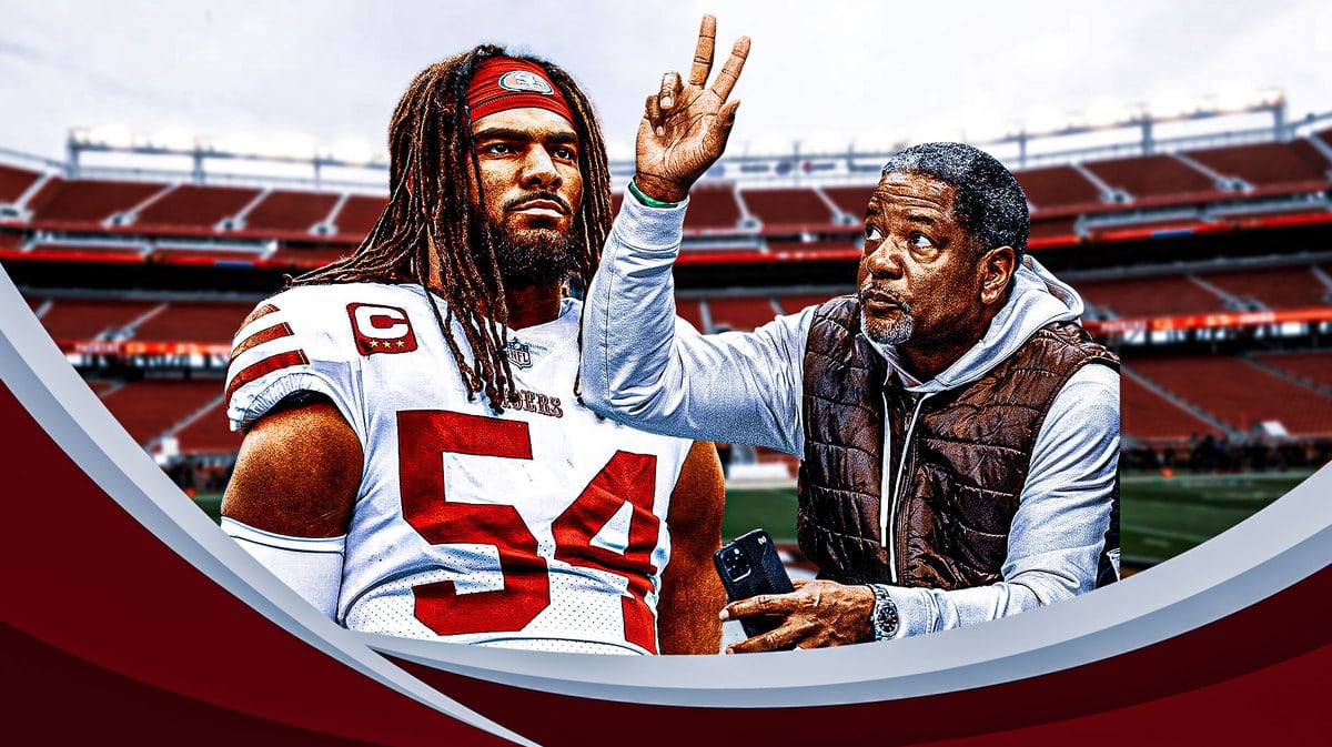 San Francisco 49ers LB Fred Warner and 49ers coach Steve Wilks
