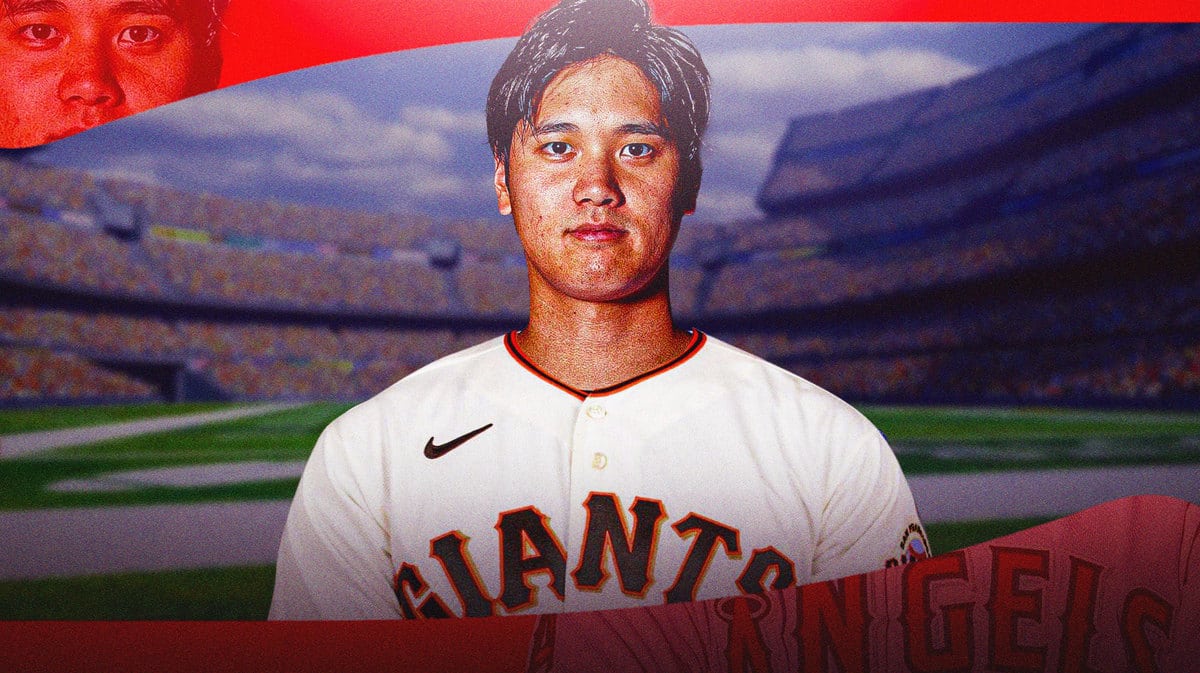 Shohei Ohtani in a Giants uniform.