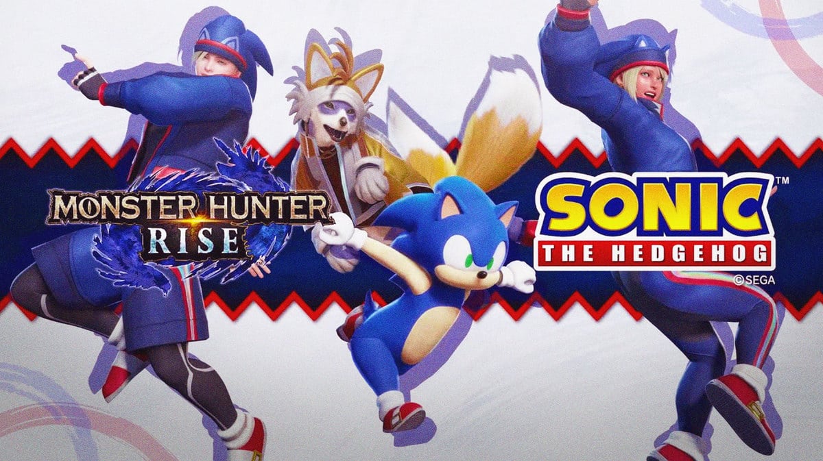 Azure Star, Sonic the Hedgehog leaving Monster Hunter Rise