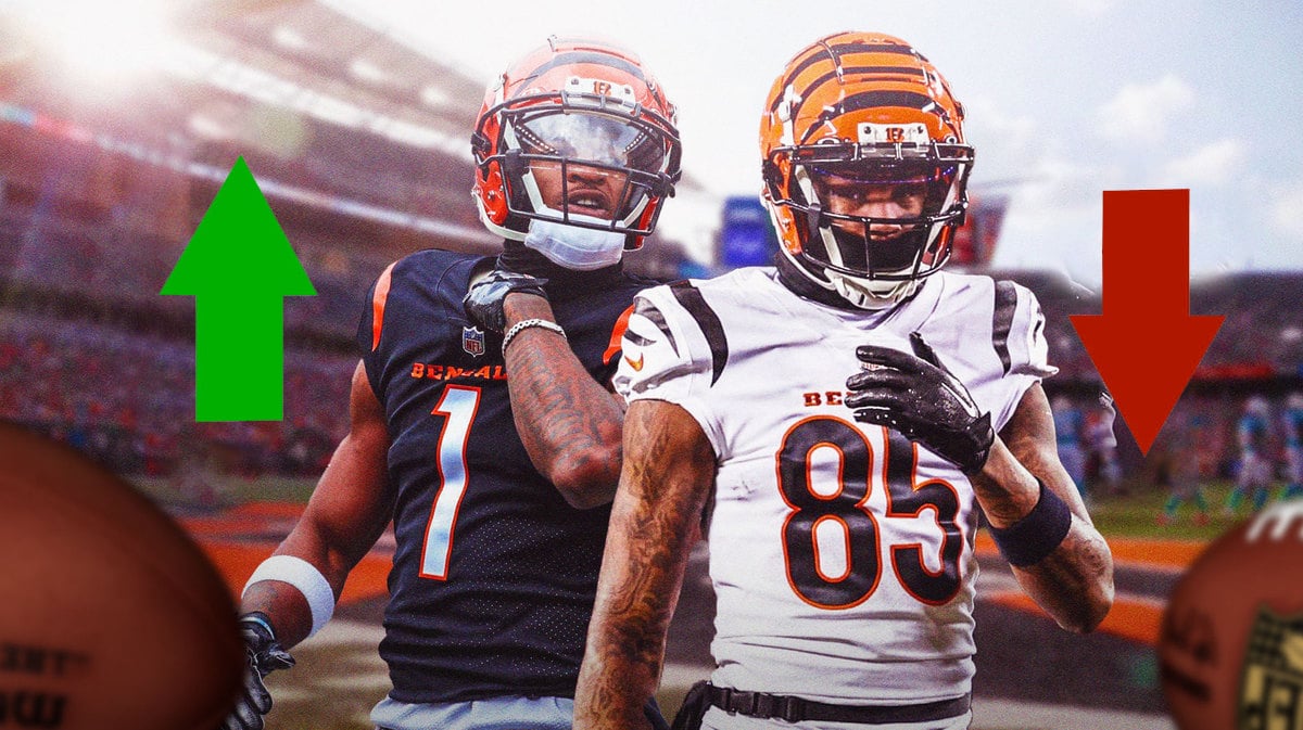 Cincinnati Bengals wide receivers Ja'Marr Chase and Tee Higgins both find themselves on the injury report