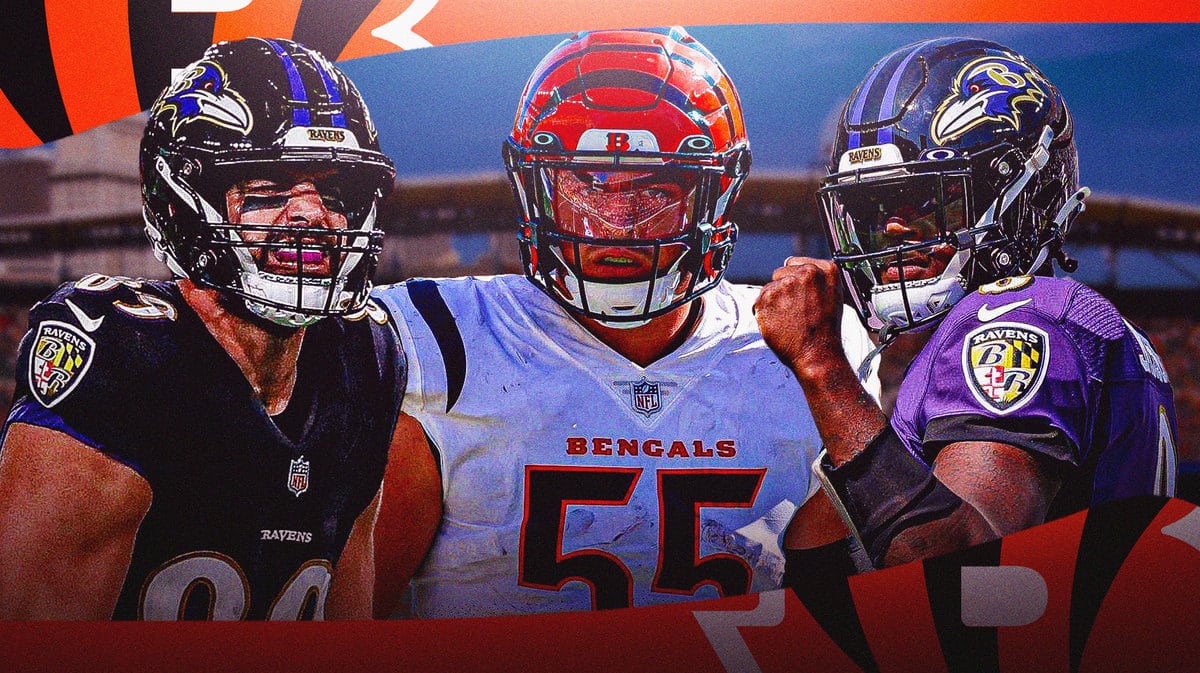 Mark Andrews, Logan Wilson, and Lamar Jackson