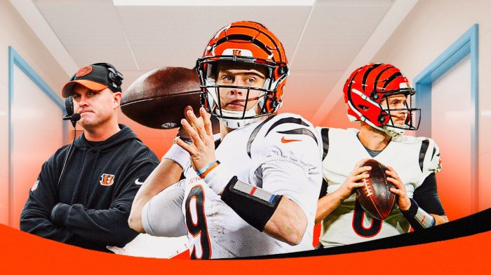 Bengals Joe Burrow with Zac Taylor and Jake Browning before clash vs Jaguars