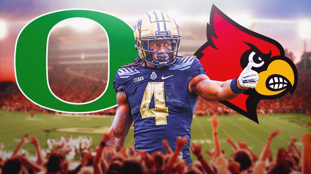 WR Deion Burks of the Purdue football team entered the transfer portal and his destinations could include the Oregon or Louisville football programs
