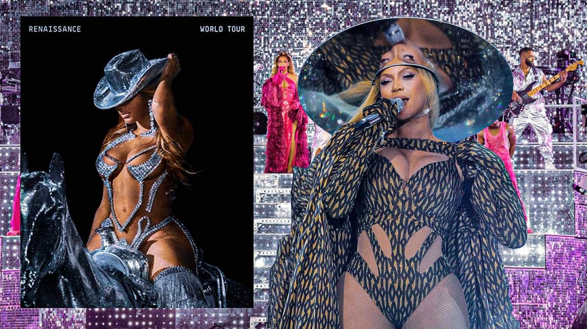 Beyonce on stage for her Renaissance tour.