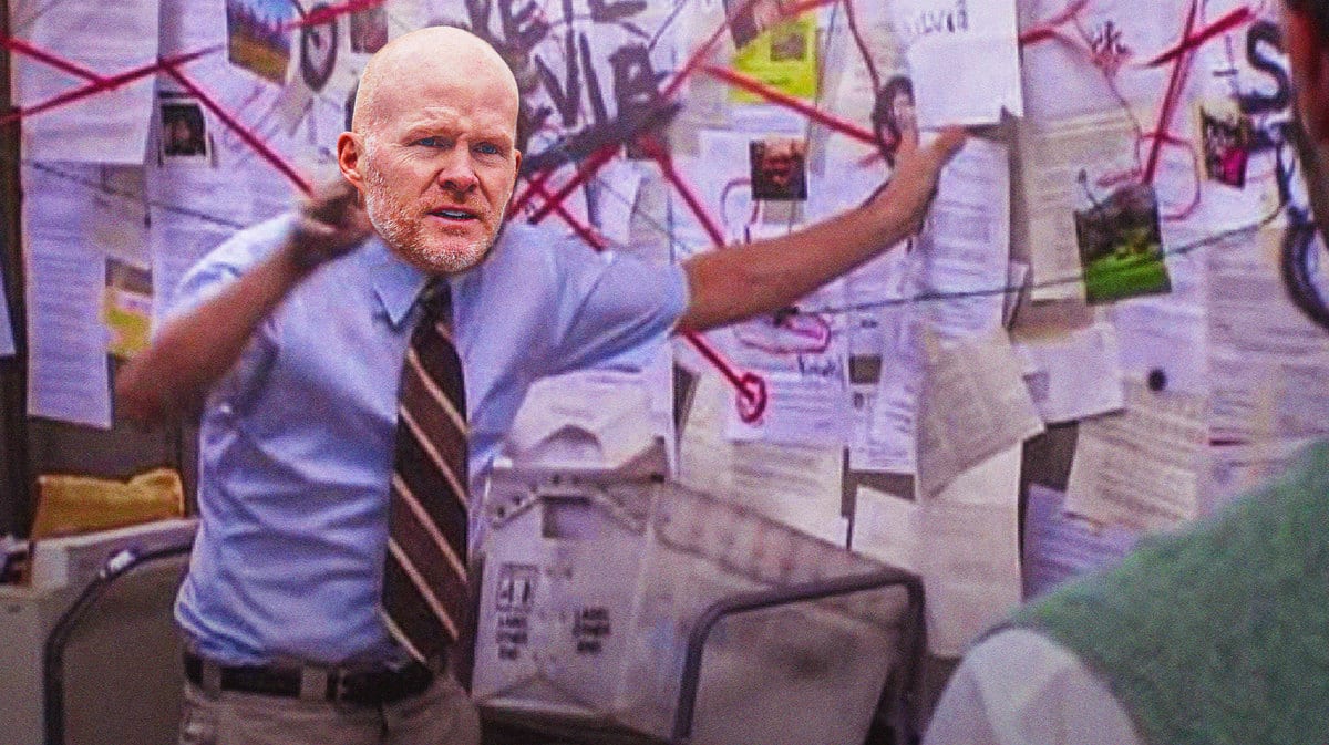Sean McDermott of the Bills as explaining meme