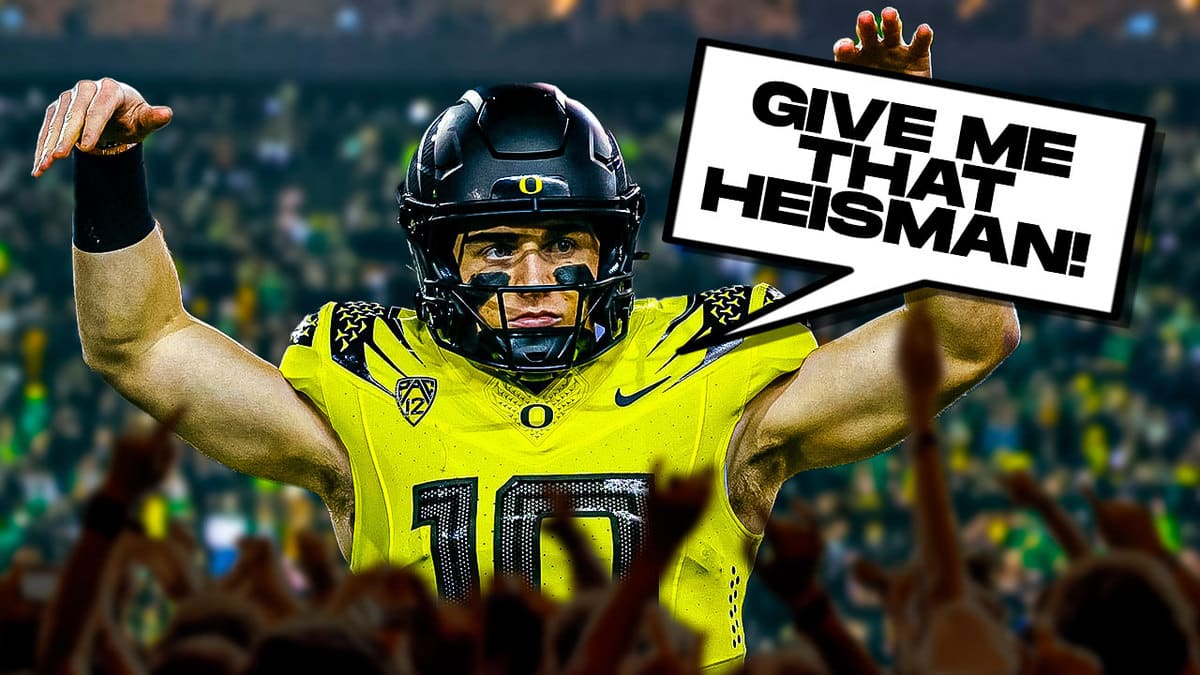 Bo Nix demanding the Heisman Trophy