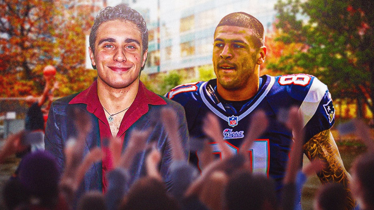 Jake Cannavale and Aaron Hernandez.