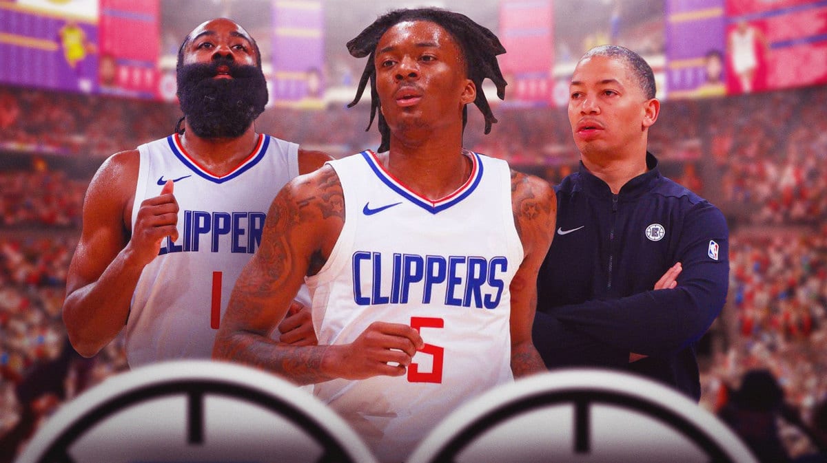 Bones Hyland, Tyronn Lue, James Harden, Los Angeles Clippers