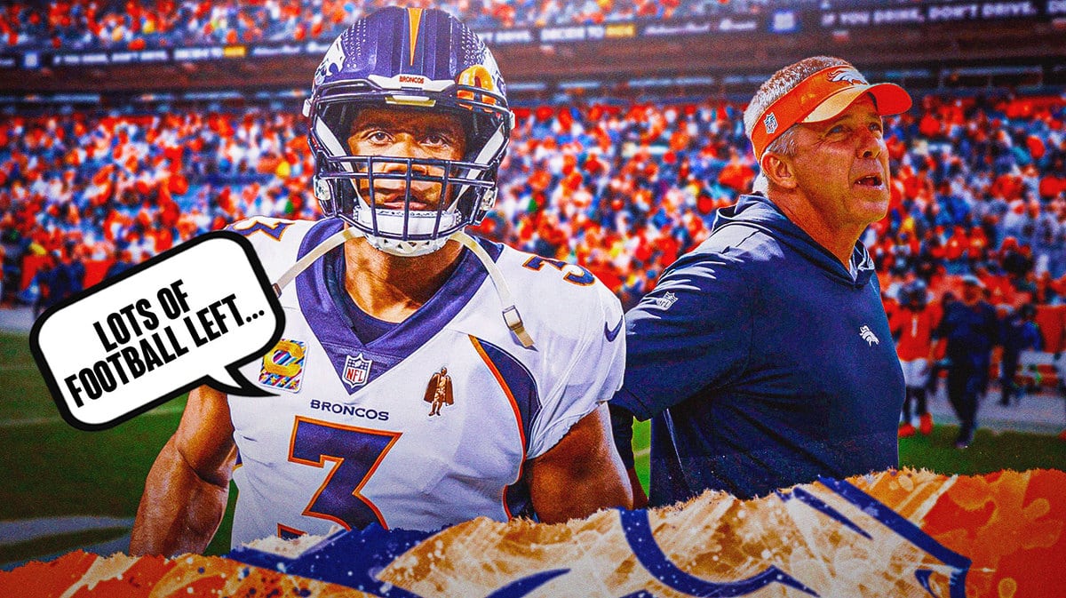 Broncos' Russell Wilson and Sean Payton during bye week