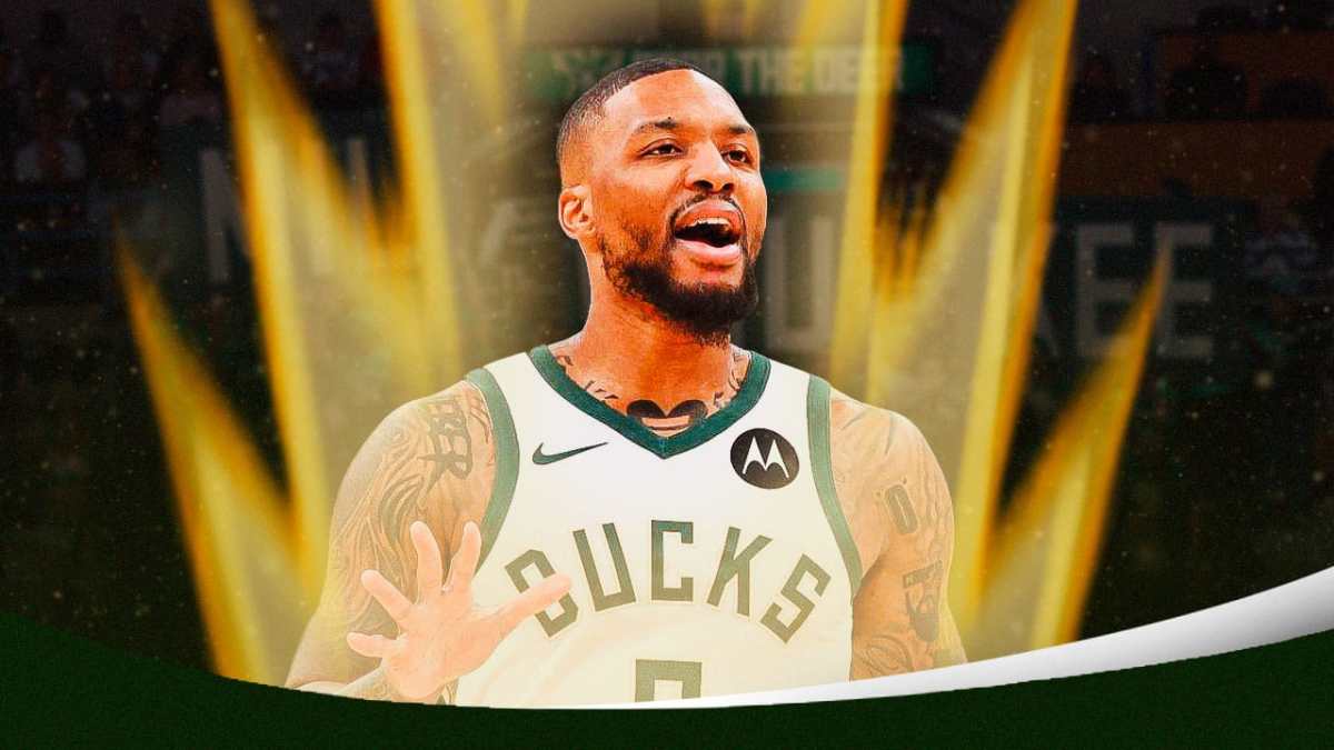 Bucks' Damian Lillard hyped up and going super saiyan