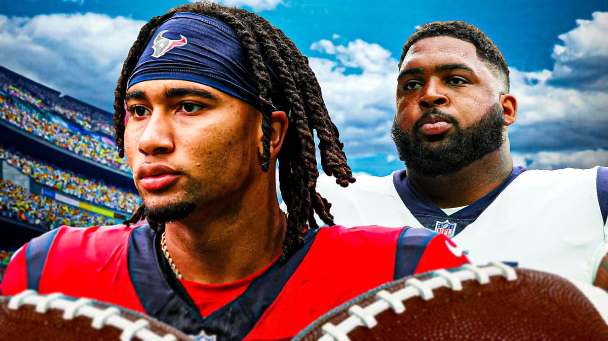 Texans QB CJ Stroud and OL Tytus Howard.