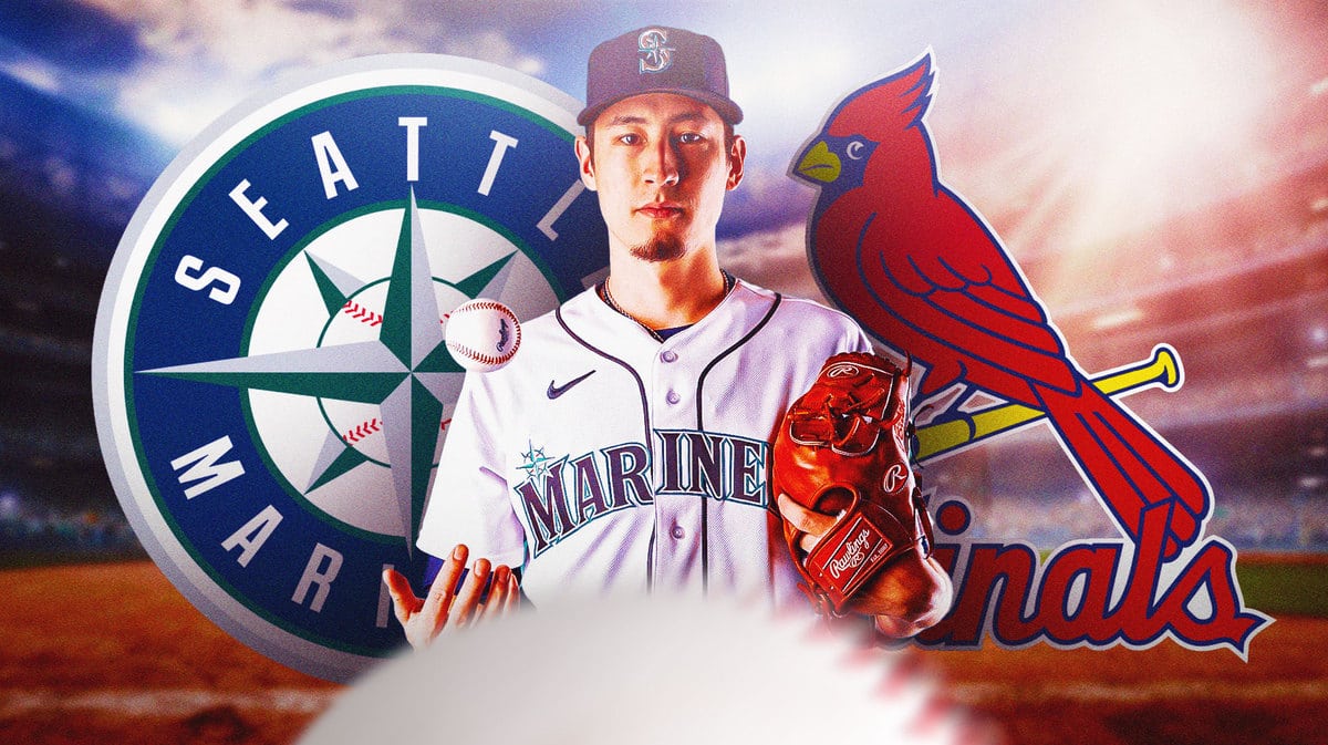 Riley O'Brien with Cardinals and Mariners logos