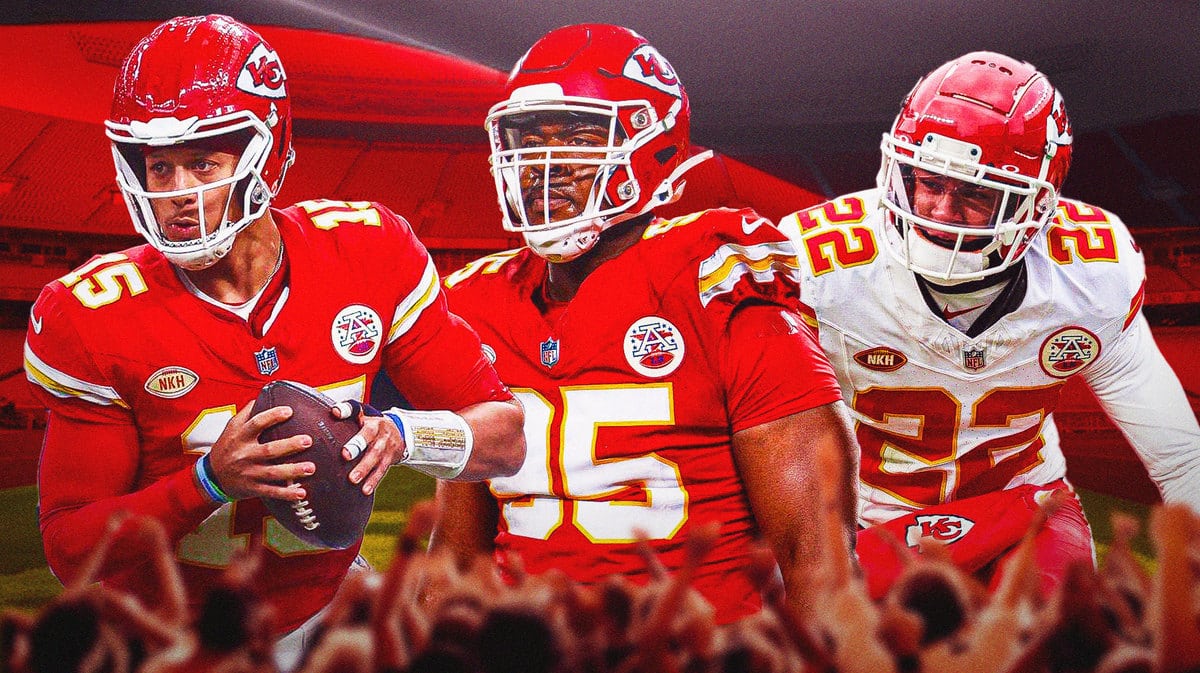 Patrick Mahomes and Kansas City Chiefs defensive stars Chris Jones and Trent McDuffie
