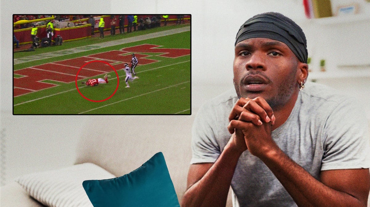 Marquez Valdes-Scantling of the Chiefs as a sad guy