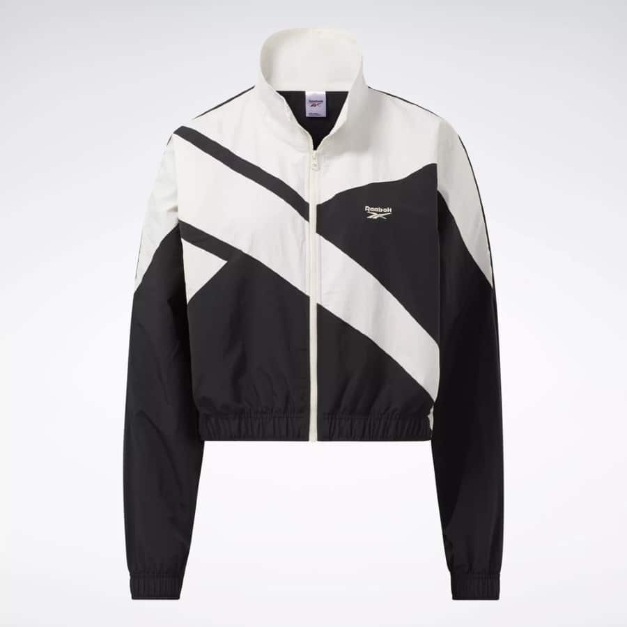 Classics Franchise Track Jacket - Night Black color on a light gray background.
