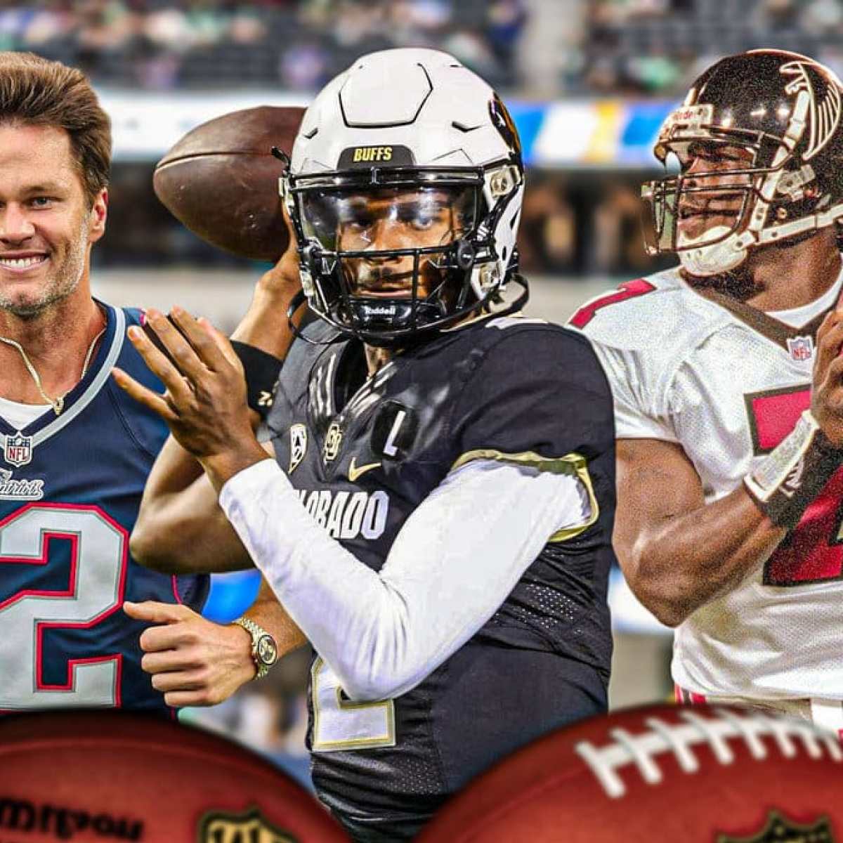 Colorado football QB Shedeur Sanders drops head-scratching Tom  Brady-Michael Vick comparison