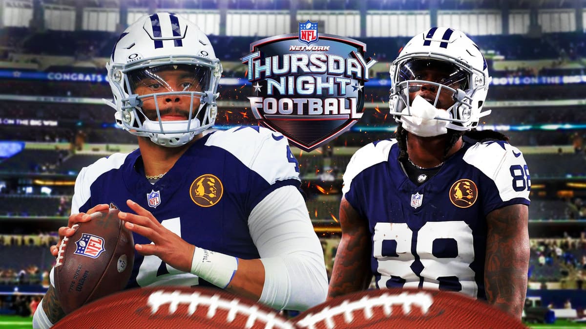 Dak Prescott and CeeDee Lamb for the Dallas Cowboys on Thursday Night Football