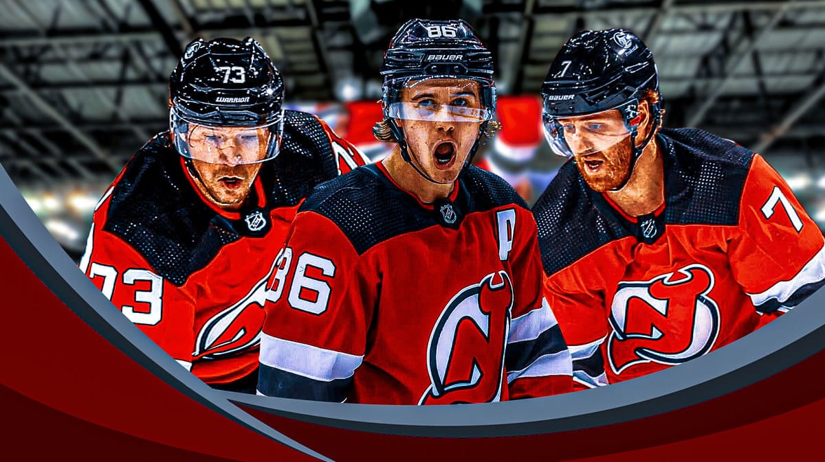 New Jersey Devils trade pickup Tyler Toffoli with teammates Jack Hughes and Dougie Hamilton in New Jersey