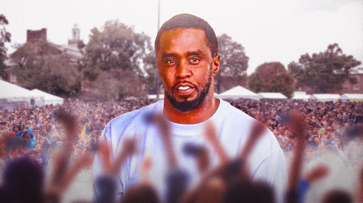 Diddy not smiling