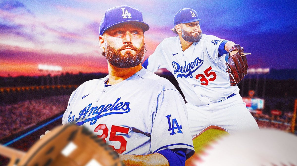 Dodgers' Lance Lynn looking serious
