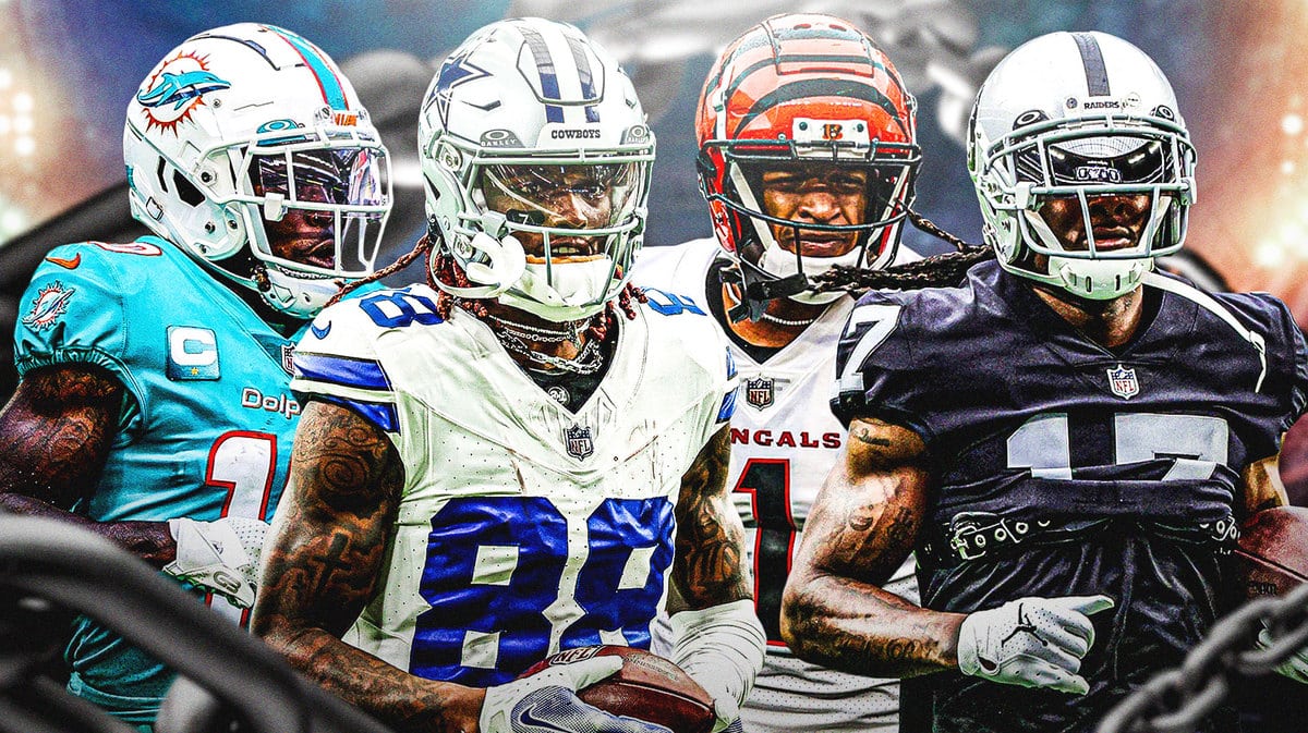 Tyreek Hill, CeeDee Lamb, Jamar Chase, Davante Adams all together.