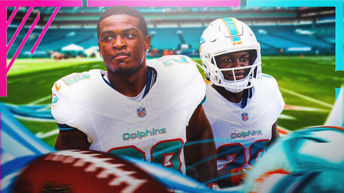 Dolphins running back, Raiders, De'Von Achane