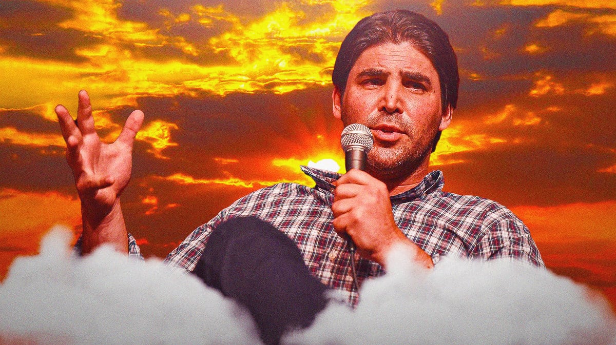 Producer Kevin Turen in clouds.