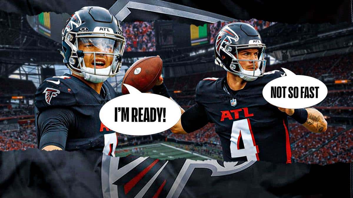 Falcons QBs Desmond Ridder and Taylor Heinicke