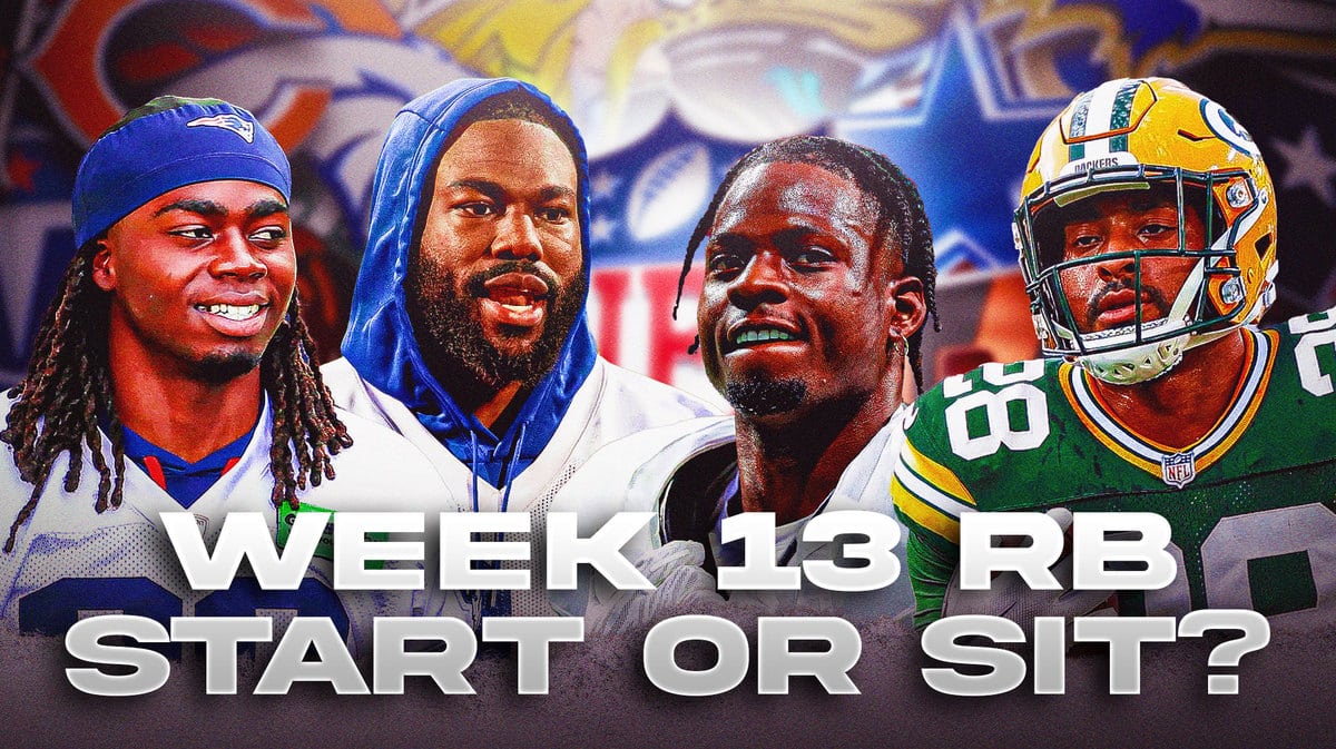 2023 Fantasy Football Week 13 Start 'Em Sit 'Em: Running Backs