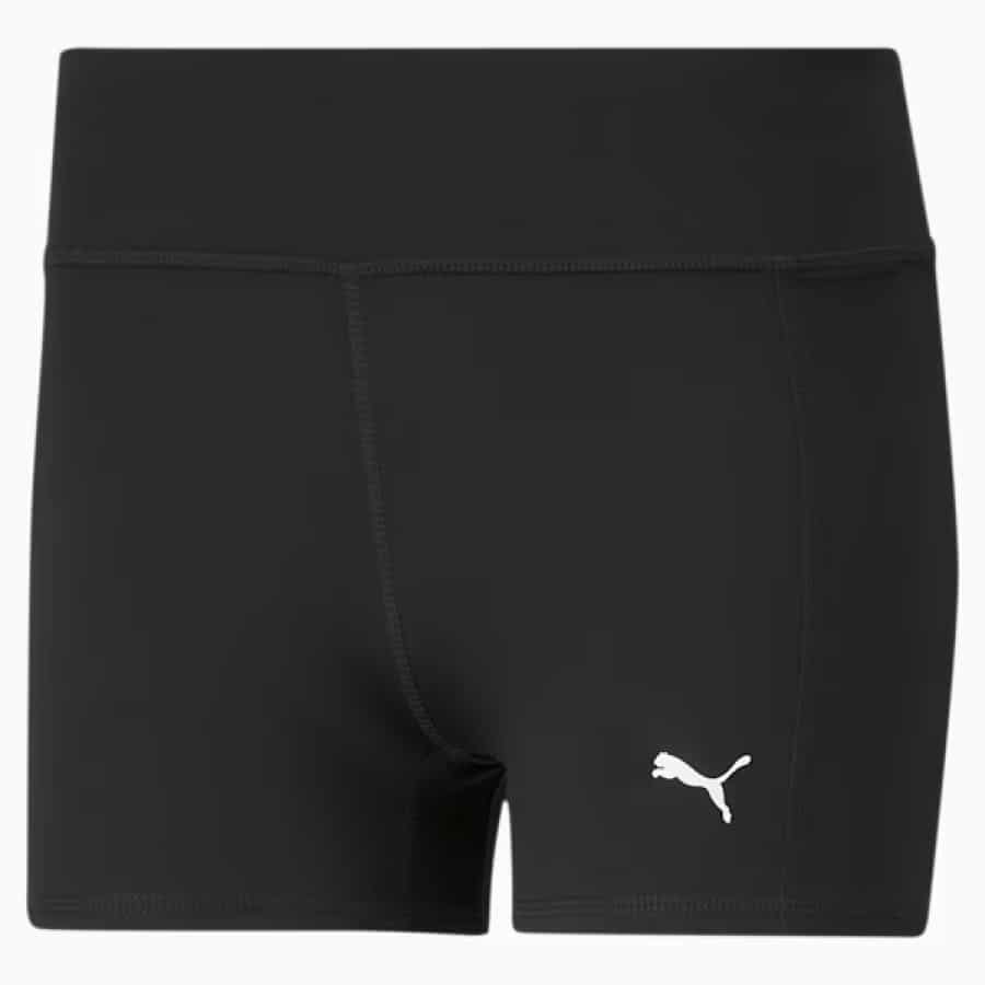 Favourite 3" Short Women's Training Tights - Puma Black colored on a white background.