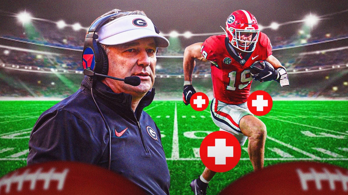 Kirby Smart and Brock Bowers
