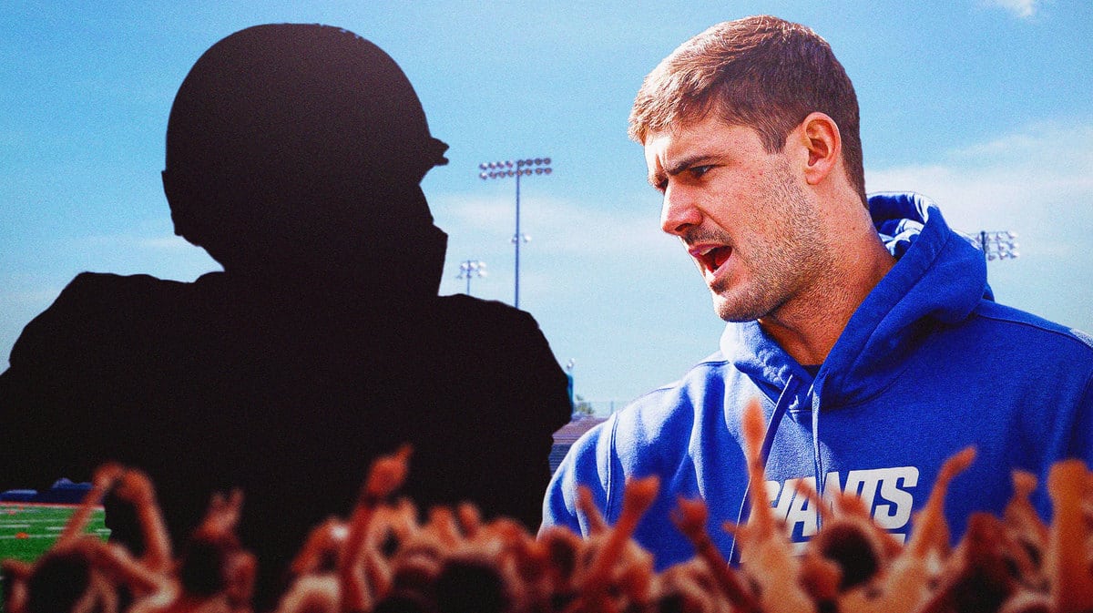 Daniel Jones, Jacob Eason as a silhouette