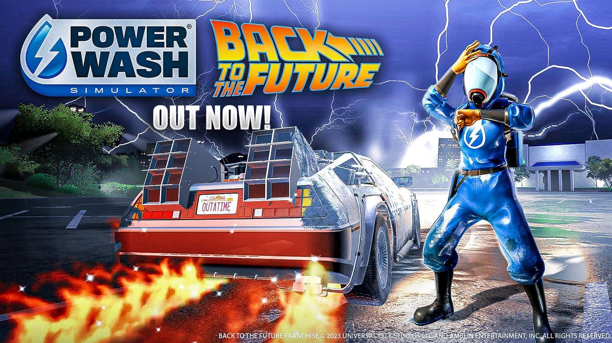 powerwash simulator back to the future. powerwash simulator update, powerwash simulator dlc