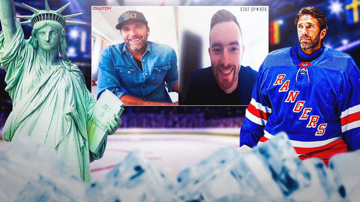 Rangers' Henrik Lundqvist interview with Statue of LIberty, Madison Square Garden