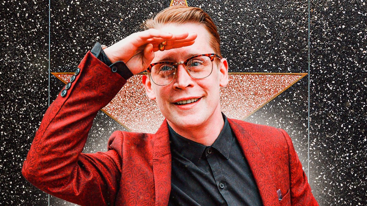Macaulay Culkin on the Hollywood Walk of Fame.