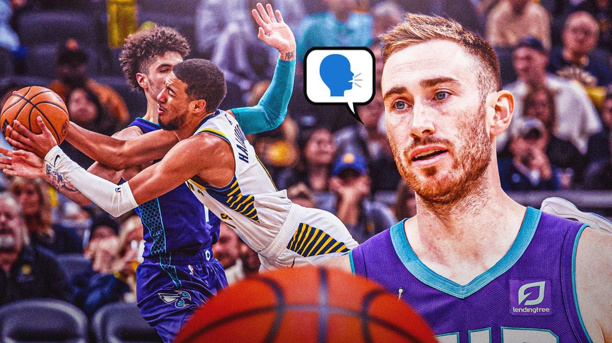 Hornets' Gordon Hayward talking, LaMelo Ball guarding Tyrese Haliburton