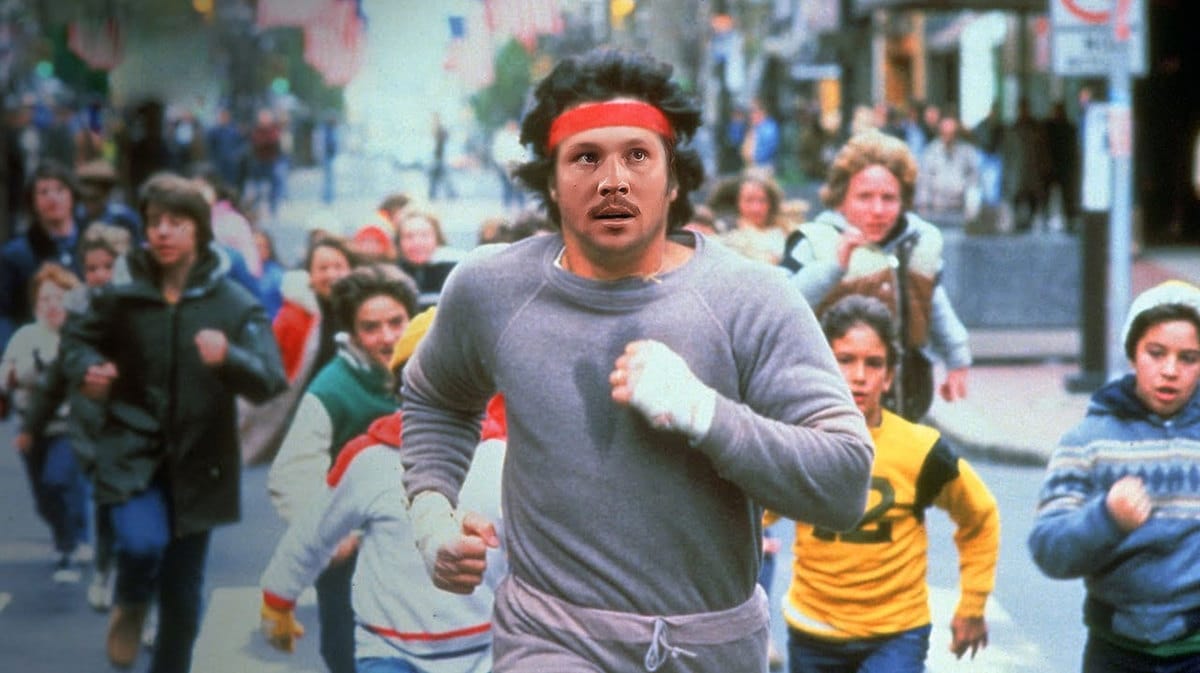 Bills QB Josh Allen's face on the body of Rocky Balboa