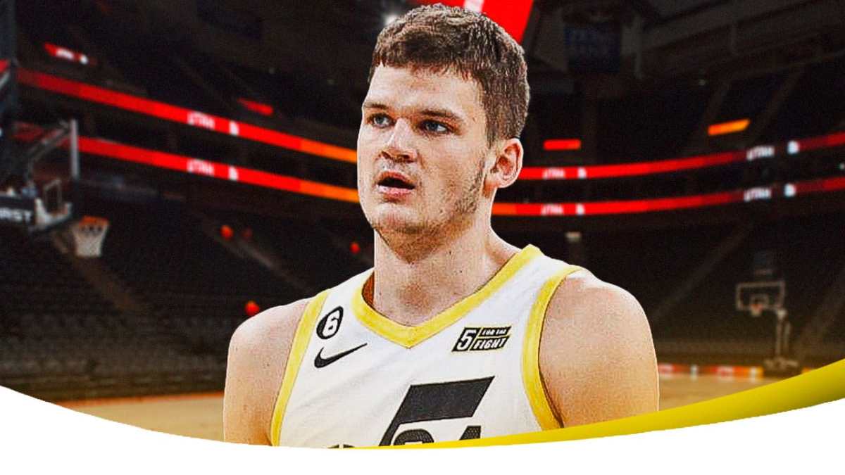 Walker Kessler with the Jazz arena in the background injury