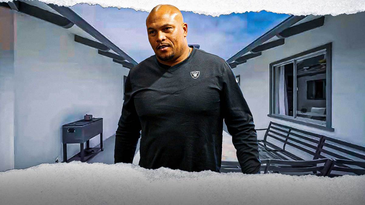 Antonio Pierce in front of his $3 million mansion.